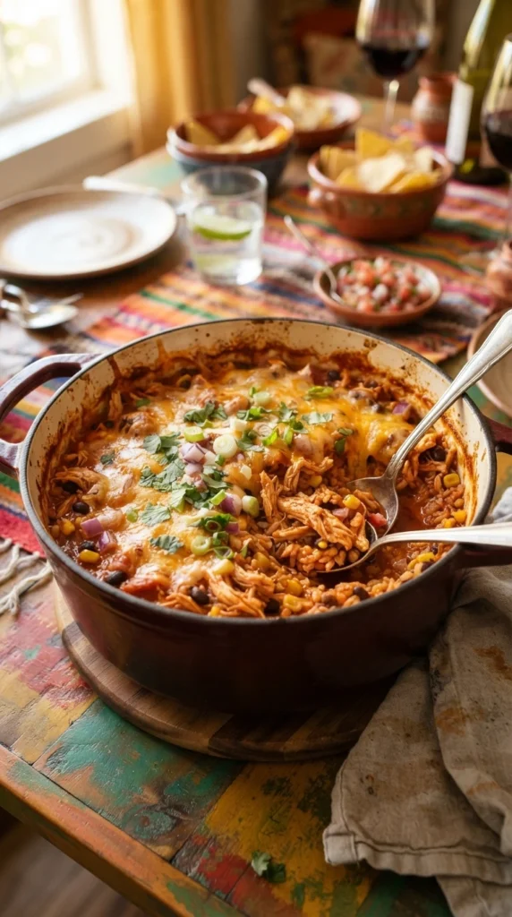  One-Pot Chicken Enchilada Rice
