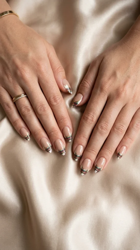 Plaid Tip Detail