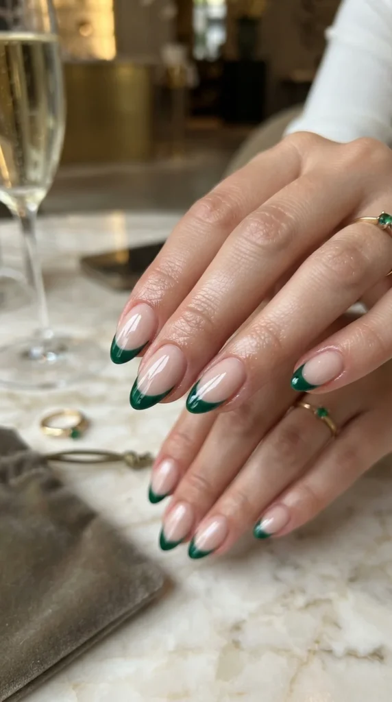 14. Emerald French Tip