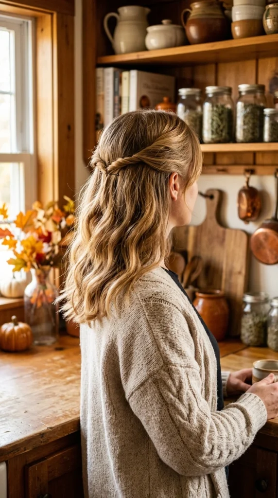 Front Twist Half-Up