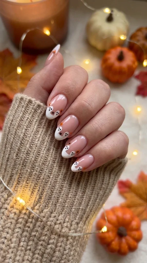  Ghost French Tip Nails