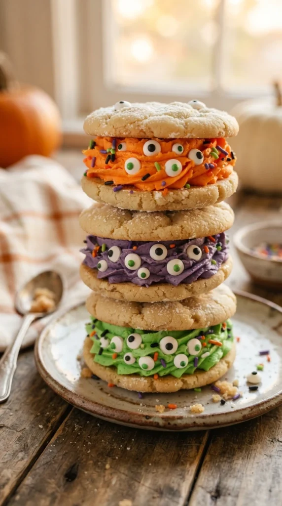 Monster Cookie Sandwiches