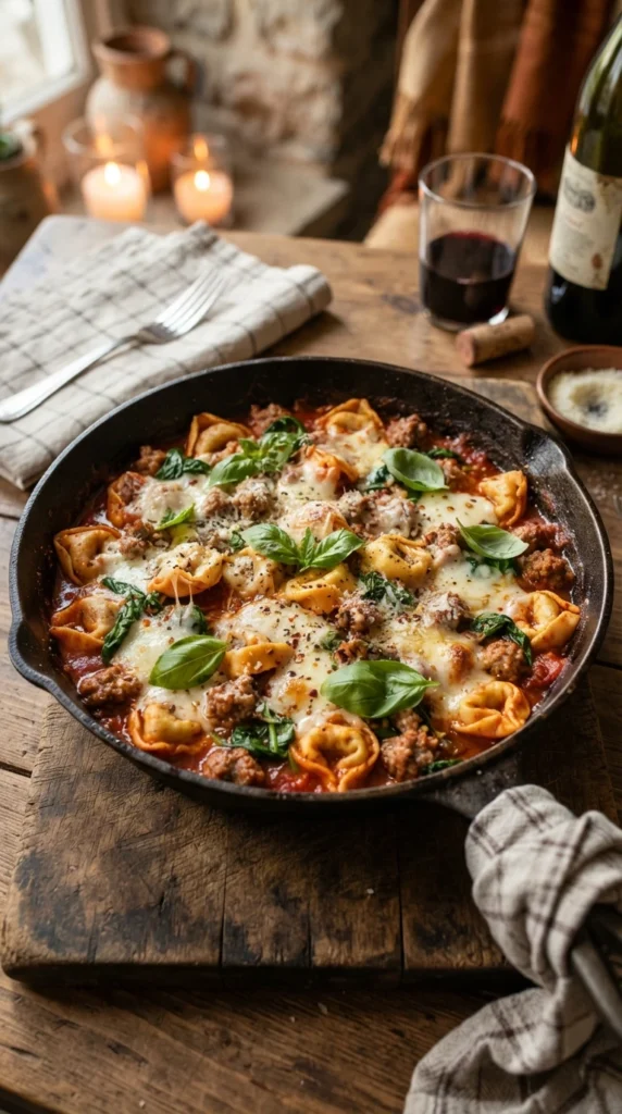One-Pot Italian Sausage Tortellini