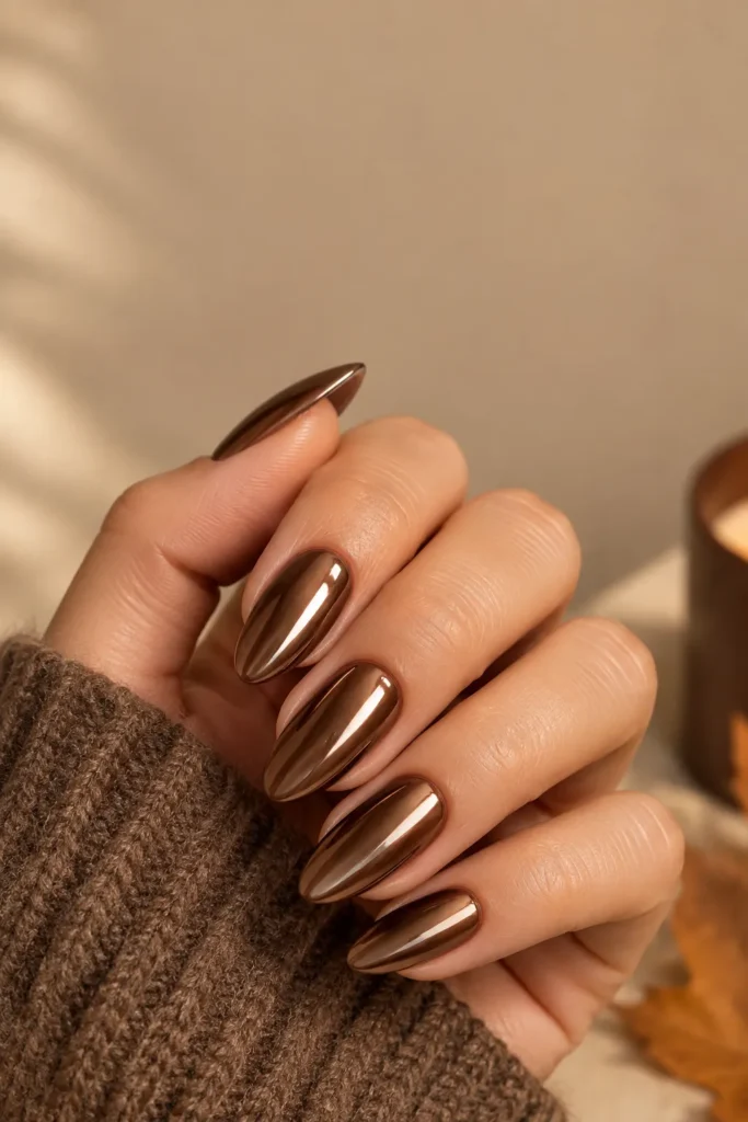 15 Chrome and Metallic Nail Ideas for Fall