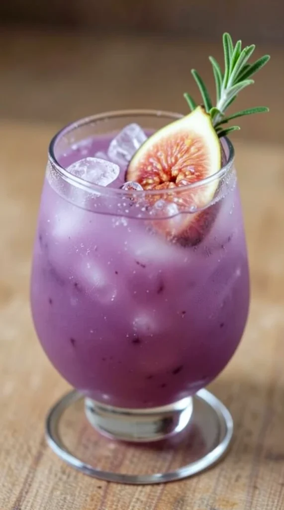 Non-Alcoholic Fig and Thyme Sparkler