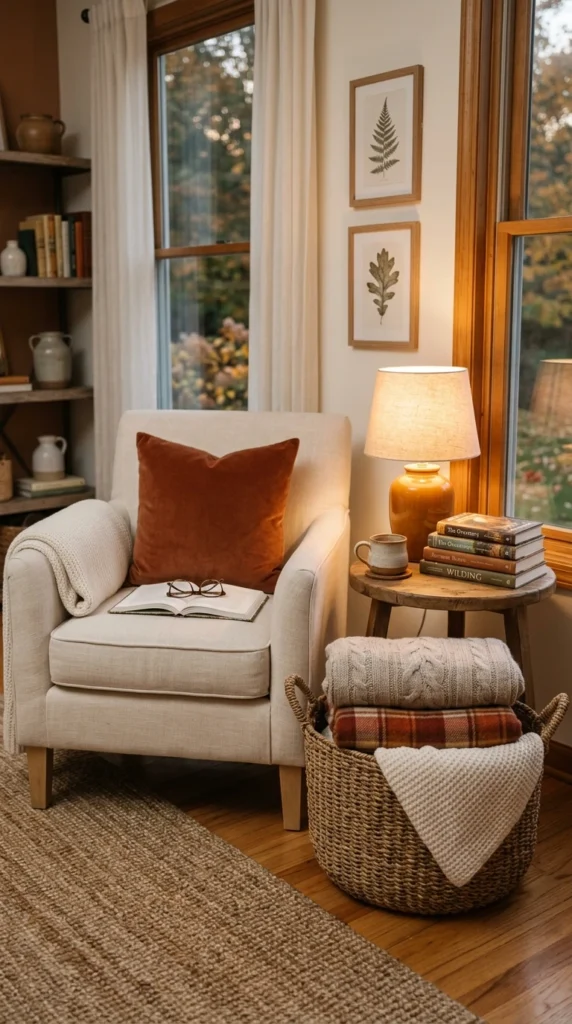 A Reading Basket for Blankets