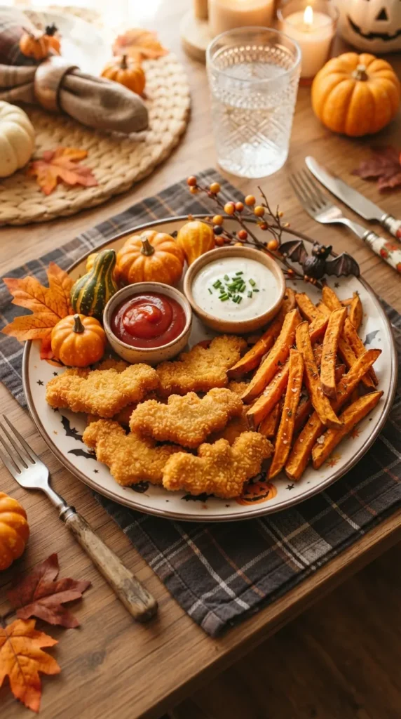 Bat-Shaped Chicken Nuggets