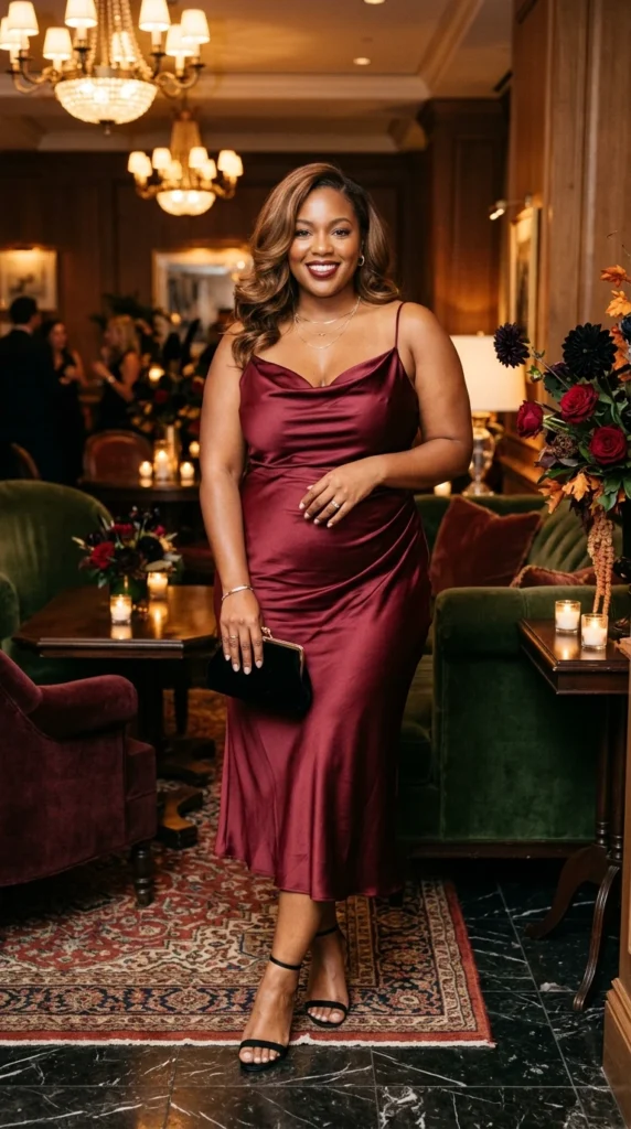 Deep Red Slip Dress