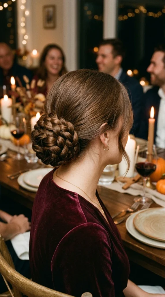 Low Braided Bun