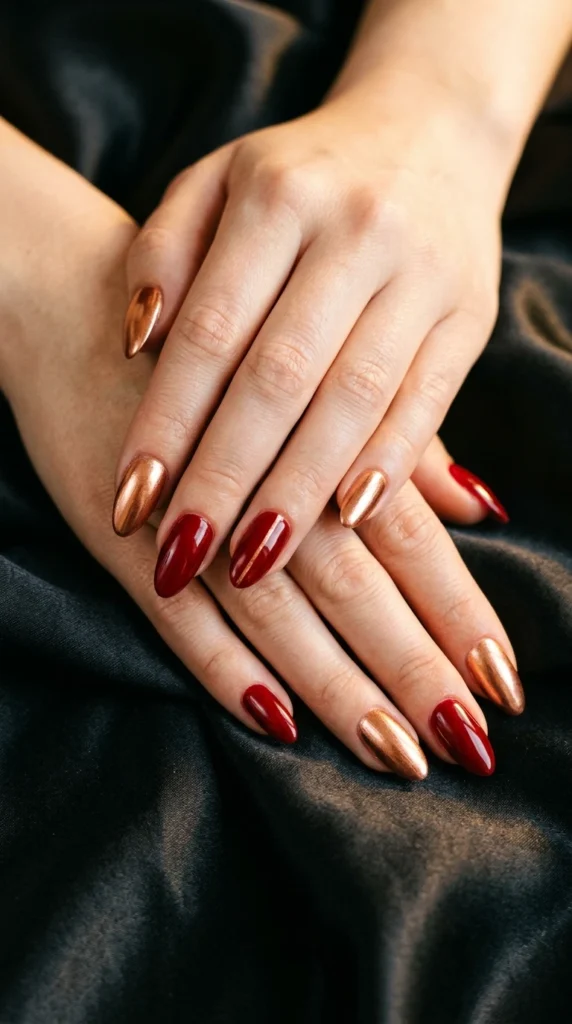 Metallic Copper and Red
