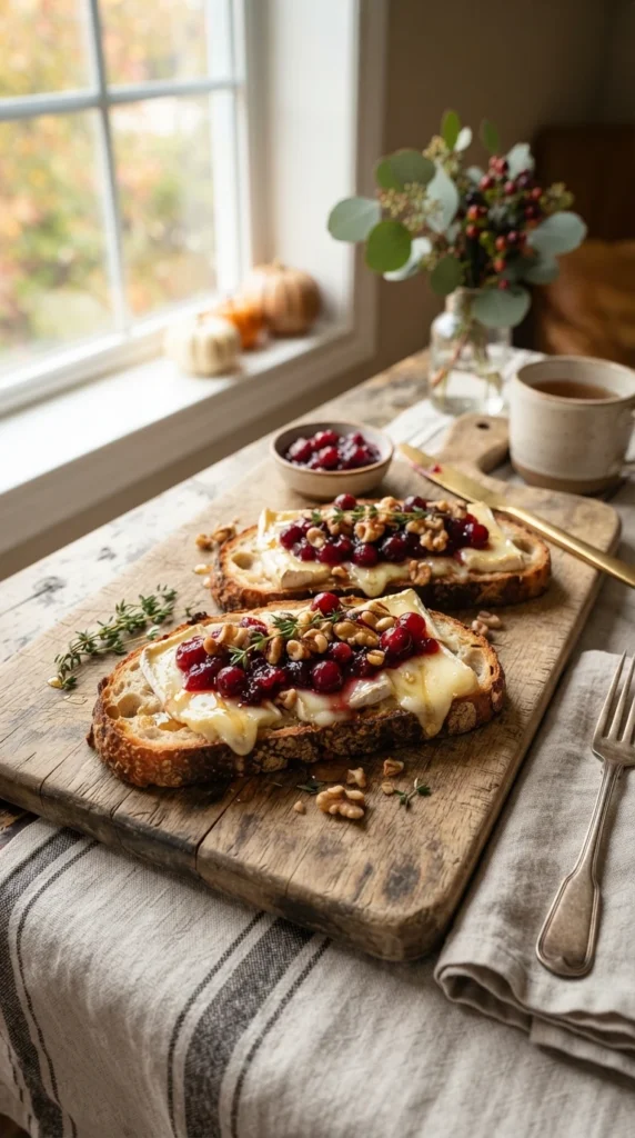 Cranberry Brie Breakfast Toast