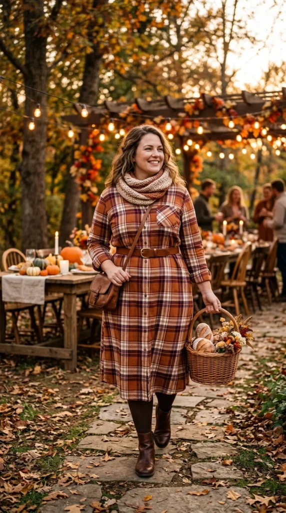 Flannel Shirt Dress