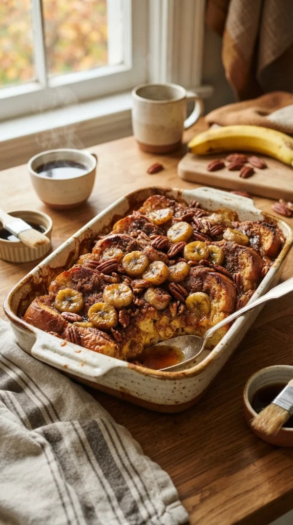 Brown Sugar Banana Baked French Toast