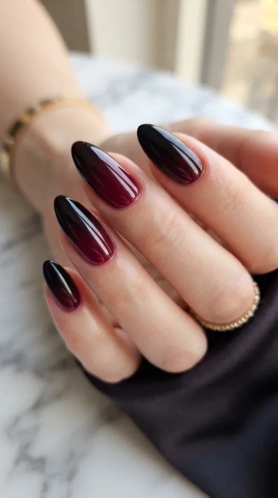 Deep Black Cherry Ombre