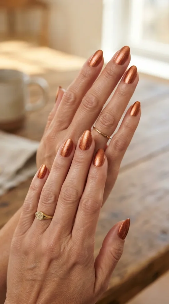17. Metallic Copper Shimmer