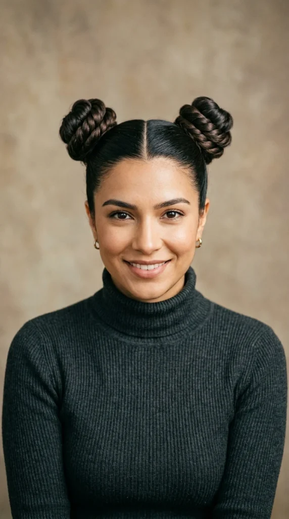 Twisted Space Buns