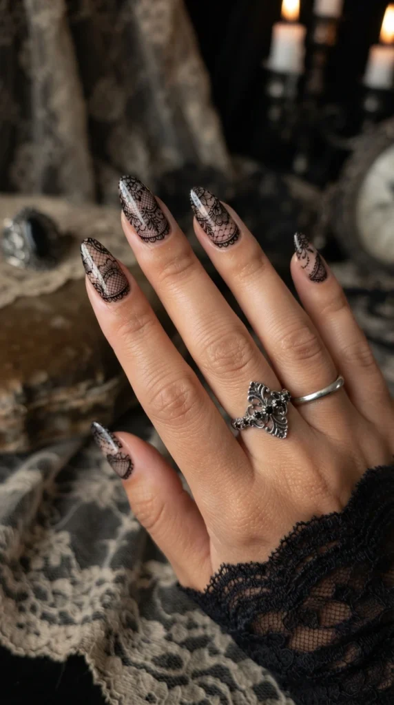 Gothic Lace Glove Effect