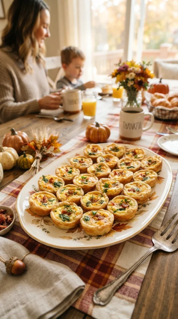 Mini Pumpkin Breakfast Quiches