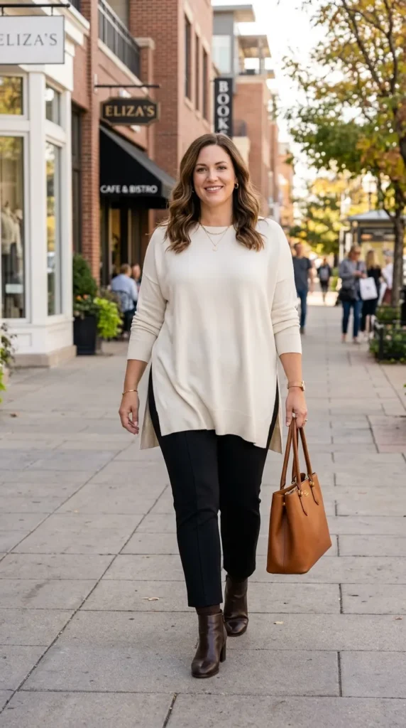 Ponte Pants with a Tunic Top