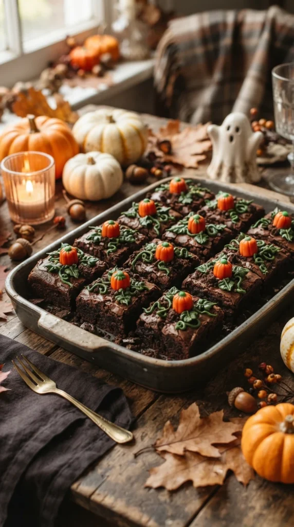 Pumpkin Patch Brownies