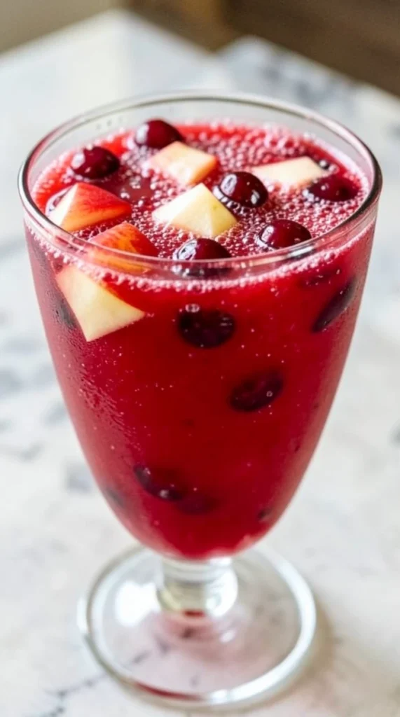 Sparkling Cranberry Apple Holiday Punch