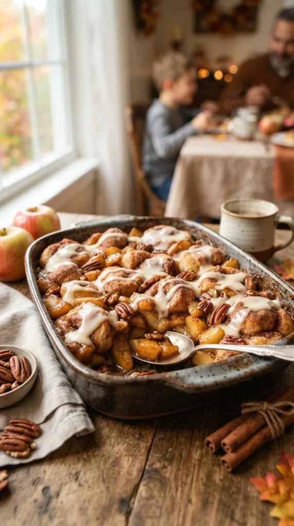 Cinnamon Roll Apple Bake