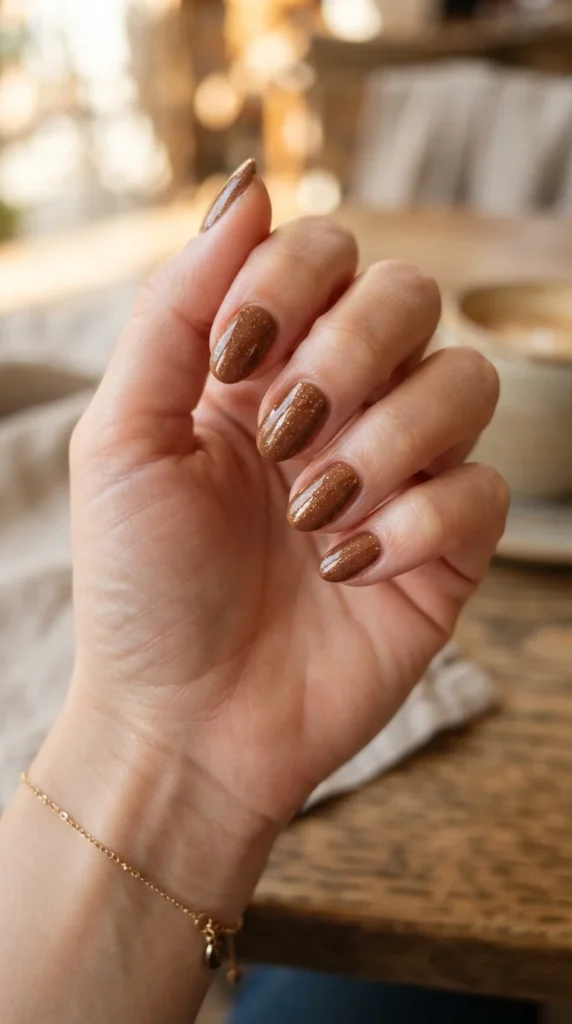 19. Nutmeg Brown with Gold Flecks
