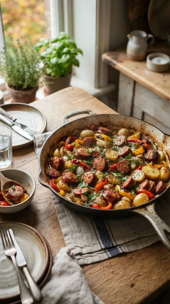 Slow Cooker Sausage and Potato Dinner