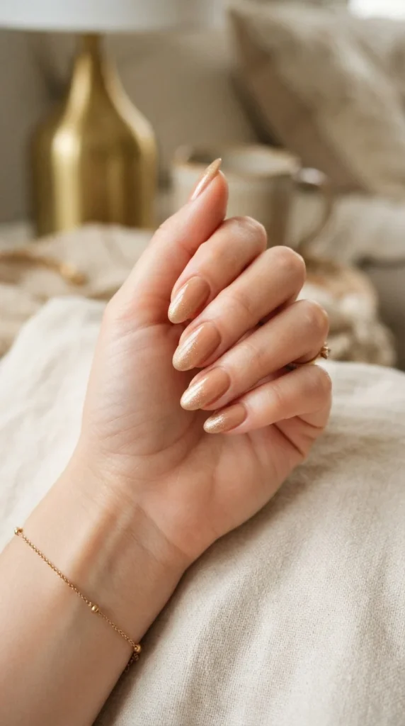 2. Caramel and Gold Ombre