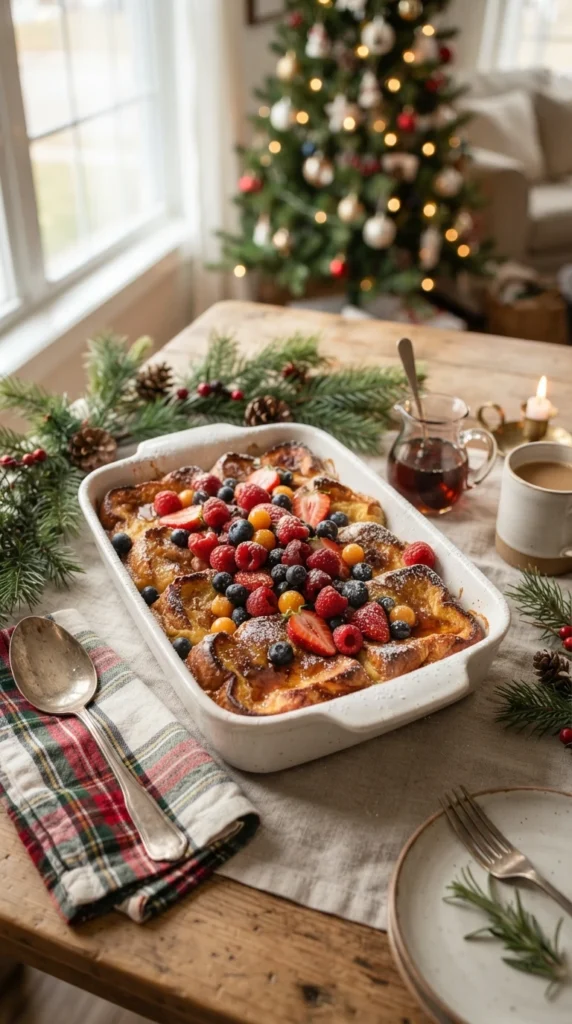 Christmas Berry French Toast Bake