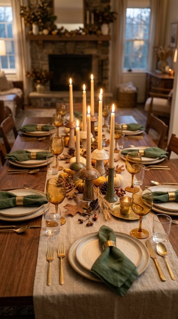 Mushroom Taper Candleholders