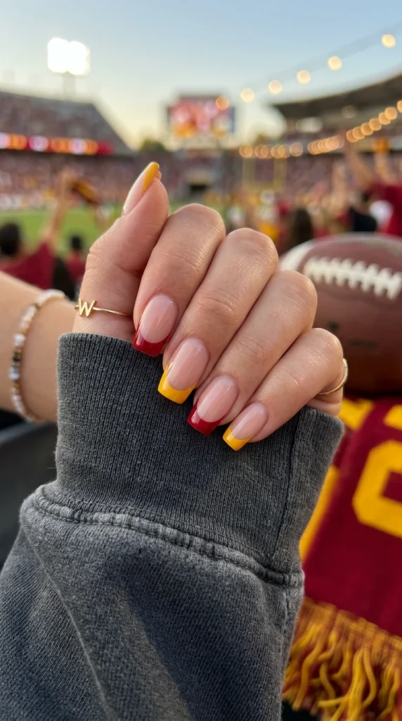 Team Color French Tips