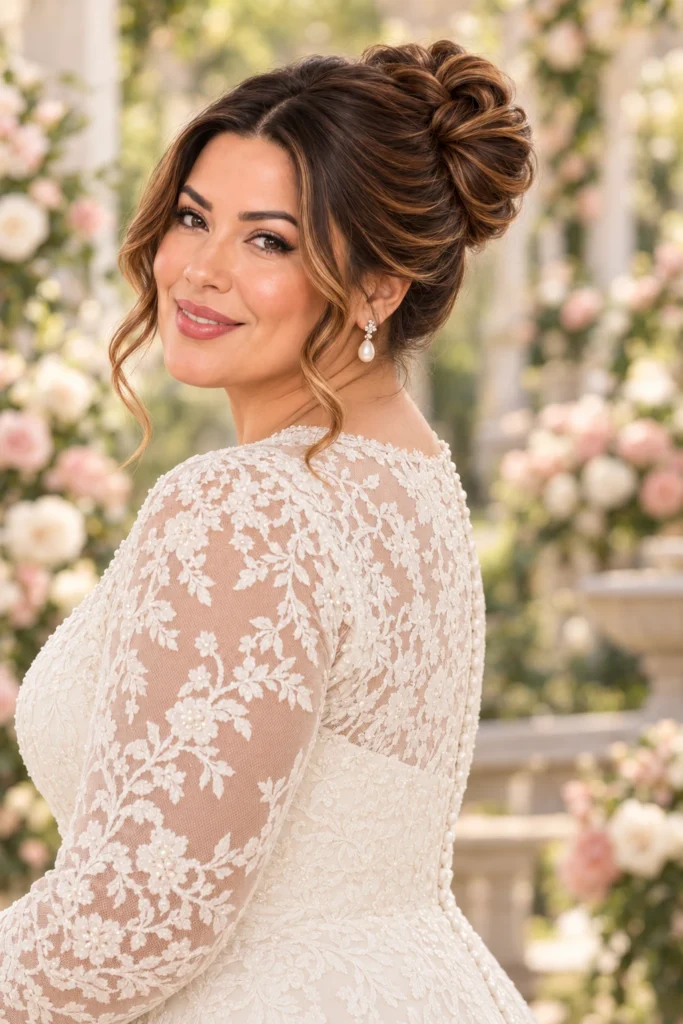 Textured Infinity Bun with Face-Framing Pieces
