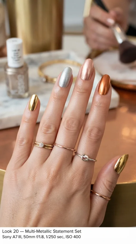 20. Multi-Metallic Statement Set