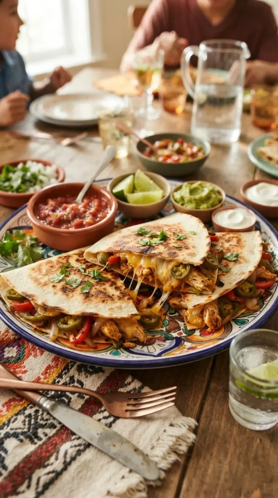 Spicy Chicken Quesadillas