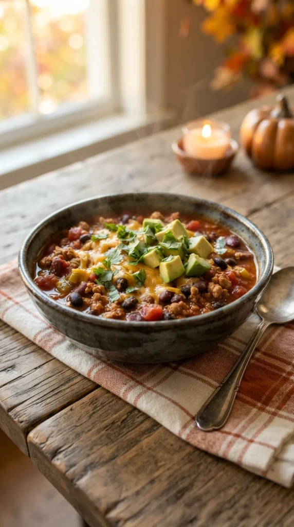  Pumpkin Turkey Chili 