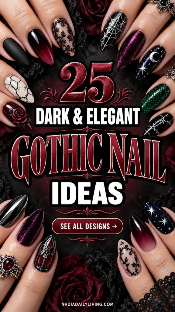 25 Gothic Halloween Nail Art Ideas