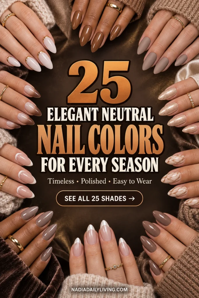 25 Neutral Nail Designs for Fall Gatherings 