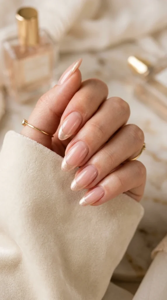 Soft Champagne French Tip