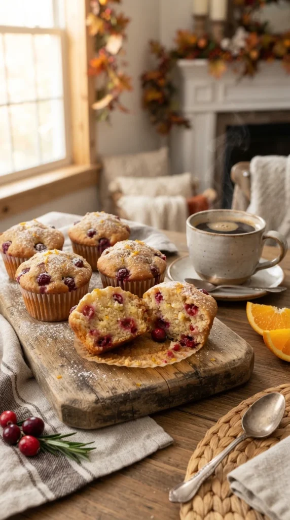 Cranberry Orange Breakfast Muffins