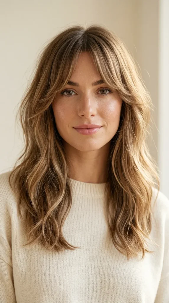 Curtain Bangs with Layers