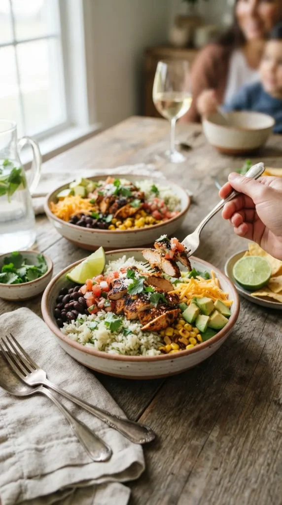  Easy Chicken Taco Bowls