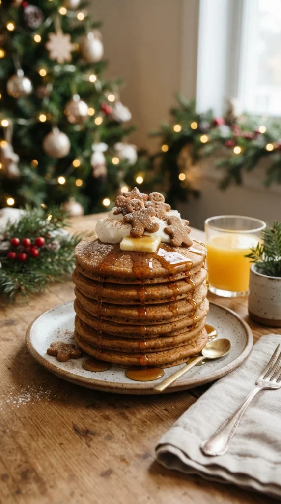Fluffy Gingerbread Pancakes