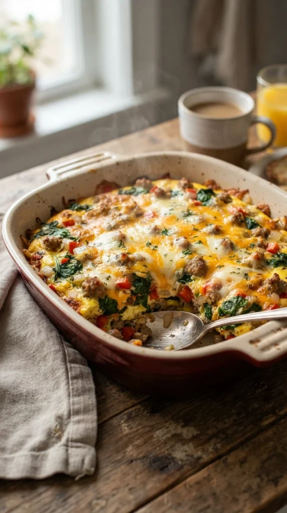 Keto Sausage Breakfast Casserole