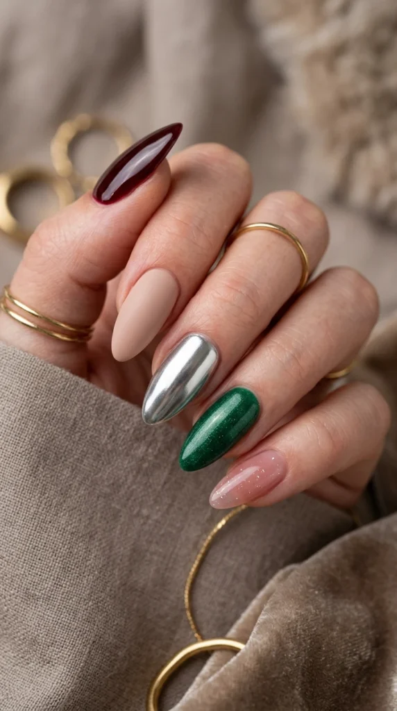 Mismatched Chaos Chic Manicure