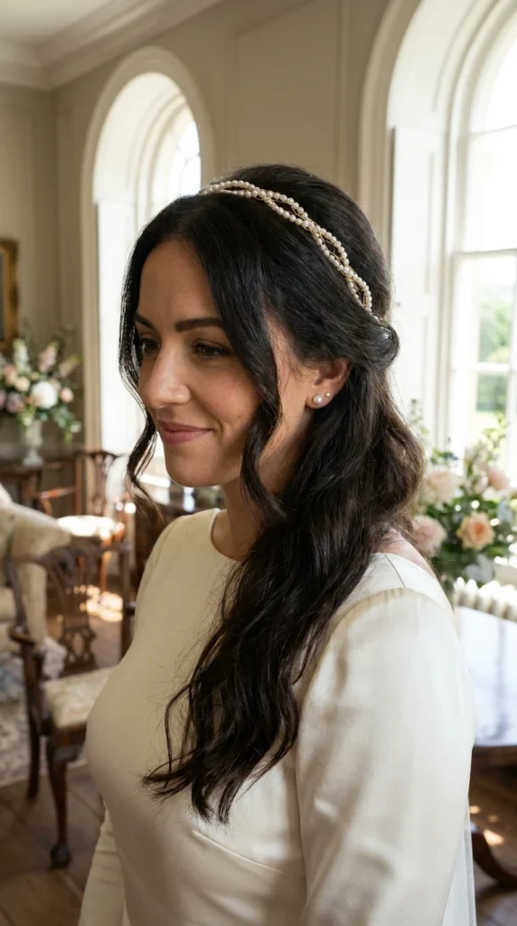 Pearl Chain Detail on Soft Waves