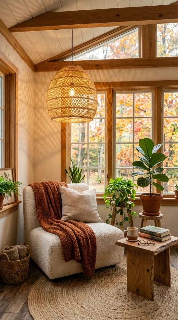 Rattan Pendant Lighting Overhead