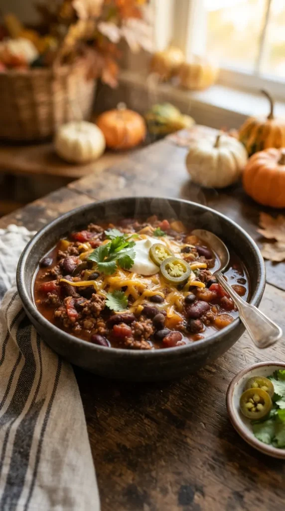 Slow Cooker Pumpkin Chili