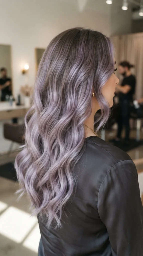 All-Over Lavender Balayage