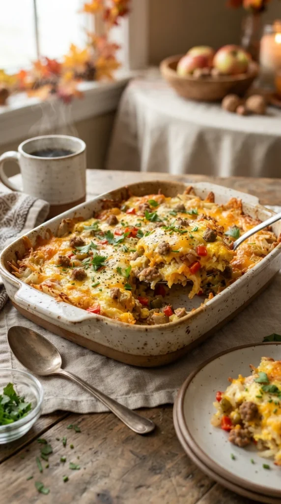 Cheesy Hash Brown Breakfast Casserole